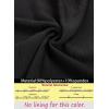 image:imageVFSHOW Womens Wedding Guest Dress Wrap V Neck Pocket Business Cocktail Sleeveless Belted Long Fit and Flare A Line DressesBlack