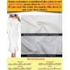 image:imageVFSHOW Womens Vintage Elegant Cocktail Party Bodycon Pencil Mermaid Midi MidCalf DressOffwhiteIvory