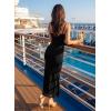 image:imageVFSHOW Womens 2025 Spaghetti Strap Cocktail Bodycon Maxi Dress Sexy Backless Scoop Neck Wedding Guest Formal Long DressesBlack