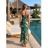 image:imageVFSHOW Womens 2025 Spaghetti Strap Cocktail Bodycon Maxi Dress Sexy Backless Scoop Neck Wedding Guest Formal Long DressesGreen and Orange Floral Print
