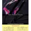 image:imageVFSHOW Womens Boat Neck Formal Bodycon Maxi Sleeveless Slim Fitted Wedding Guest Long Cocktail Mermaid DressBlack With Purple Abstract Print