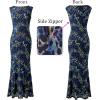 image:imageVFSHOW Womens Boat Neck Formal Bodycon Maxi Sleeveless Slim Fitted Wedding Guest Long Cocktail Mermaid DressBlue and Black Leopard Print