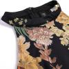 image:imageVFSHOW Womens Elegant Halter Neck Formal Bodycon Fitted Wedding Guest Long Cocktail Evening Mermaid Maxi DressBlack and Multi Floral Print
