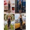 image:imageVFSHOW Womens Elegant Halter Neck Formal Bodycon Fitted Wedding Guest Long Cocktail Evening Mermaid Maxi DressBlack and Multi Floral Print