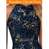image:imageVFSHOW Womens Elegant Halter Neck Formal Bodycon Fitted Wedding Guest Long Cocktail Evening Mermaid Maxi DressBlue and Black Leopard Print