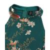 image:imageVFSHOW Womens Elegant Halter Neck Formal Bodycon Fitted Wedding Guest Long Cocktail Evening Mermaid Maxi DressGreen Multi Floral Print