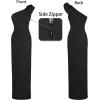 image:imageVFSHOW Womens Formal Elegant Ruffle One Shoulder Twist Knot Fitted High Slit Maxi Dress Cocktail Prom Evening Long Gown
