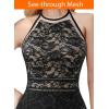 image:imageVFSHOW Womens Formal Prom Halter Floral Lace Wedding Guest Mermaid Maxi Dress 2024 Sexy Elegant Long Cocktail Evening Gown