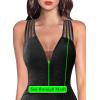 image:imageVFSHOW Womens Formal Prom Sexy Deep V Neck Ruched Backless High Slit Maxi Dress 2024 Wedding Guest Long Cocktail Evening Gown