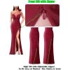 image:imageVFSHOW Womens One Shoulder Ruched Formal Prom Maxi Dress 2023 3D Flower Feather Sexy Sweetheart Neck High Split Evening Gown