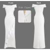 image:imageVFSHOW Womens Sexy Off Shoulder Ruched Ruffle Split Wrap Prom Formal Maxi Dress 2023 Wedding Guest Cocktail Evening Long Gown