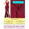 image:imageVFSHOW Womens Sexy Ruffle V Neck Ruched Formal Wedding Guest Prom Maxi Dress 2023 Sweetheart Evening Keyhole Back HILO Gown