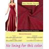image:imageVFSHOW Womens Sexy Sweetheart Neckline Double Slit Prom Formal ALine Maxi Dress 2023 Rhinestone Spaghetti Strap Wedding Guest Sparkly Glitter Evening Long Gown Red XLarge 10811 RED XL