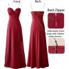 image:imageVFSHOW Womens Sexy Sweetheart Neckline Double Slit Prom Formal ALine Maxi Dress 2023 Rhinestone Spaghetti Strap Wedding Guest Sparkly Glitter Evening Long Gown Red XLarge 10811 RED XL