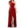 image:imageVFSHOW Womens 3D Flower One Shoulder Prom Formal Wedding Guest ALine Maxi Dress 2023 Evening Split Cutout HILO Long Gown