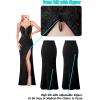 image:imageVFSHOW Womens 2024 Formal Prom Sexy V Neck Maxi Long Dress Spaghetti Strap Ball Gala Evening Gown