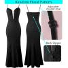 image:imageVFSHOW Womens 2024 Formal Prom Sexy V Neck Maxi Long Dress Spaghetti Strap Ball Gala Evening Gown
