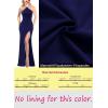 image:imageVFSHOW Womens 2024 Prom Formal Sexy Chain Halter Neck Backless High Slit Evening Gown Maxi Black Tie Dress