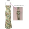 image:imageVFSHOW Womens Floral Spaghetti Strap Cocktail Bodycon Maxi Dress Sexy Backless Scoop Neck Printed Wedding Guest Night Out Formal Long Slip Dresses Green Floral Print Small 12752 GRN S