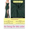 image:imageVFSHOW Womens Rhinestone Spaghetti Strap Prom Formal High Split Maxi Dress 2023 Sexy Sweetheart Neck Twist Front Evening Gown