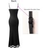 image:imageVFSHOW Womens Summer Spaghetti Strap Bodycon Maxi Long Dress 2026 Sexy Beach Wedding Guest Vacation Date Night Slip DressesBlack