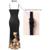 image:imageVFSHOW Womens Summer Spaghetti Strap Bodycon Maxi Long Dress 2026 Sexy Beach Wedding Guest Vacation Date Night Slip DressesBlack and Multi Floral Print