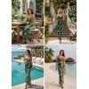 image:imageVFSHOW Womens Summer Spaghetti Strap Bodycon Maxi Long Dress 2026 Sexy Beach Wedding Guest Vacation Date Night Slip DressesDark Green Floral Print