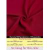 image:imageVFSHOW Womens Wedding Guest Dress Wrap V Neck Pocket Business Cocktail Sleeveless Belted Long Fit and Flare A Line DressesRed
