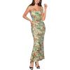 image:imageVFSHOW Womens Floral Spaghetti Strap Cocktail Bodycon Maxi Dress Sexy Backless Scoop Neck Printed Wedding Guest Night Out Formal Long Slip Dresses Green Floral Print Small 12752 GRN S