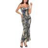 image:imageVFSHOW Womens Summer Spaghetti Strap Bodycon Maxi Long Dress 2026 Sexy Beach Wedding Guest Vacation Date Night Slip DressesBlue Abstract Print