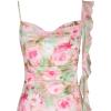 image:imageVFSHOW Womens Cowl Neck Ruffle Spaghetti Strap Wedding Guest Midi Dress Ruched Slit Formal Cocktail Evening Party DressesPink Floral Print