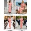 image:imageVFSHOW Womens Ruched Semi Formal Cocktail Dress 2026 Elegant Asymmetrical Neckline Business Church Wedding Guest Long DressPink