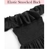 image:imageVFSHOW Womens Summer Off the Shoulder Wedding Guest Dress 2026 Ruffle Pocket Sleeveless Formal A Line Flowy Long Maxi DressesBlack