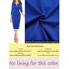 image:imageVFSHOW Womens Wear to Work Front Zipper V Neck Peplum Business Office Church Flattering Pencil Sheath DressRoyal Blue