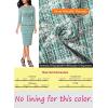 image:imageVFSHOW Womens Pleated Crew Neck Peplum Slim Work Business Dress Elegant 34 Sleeves Office Church Bodycon Pencil Sheath DressTeal Green