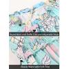 image:imageVFSHOW Womens Summer Casual Ruffle Crew Neck Midi Long Dress Sleeveless Wedding Guest Pocket Flowy A Line Tunic SundressBlue Multi Floral Print