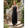 image:imageVFSHOW Womens Cut Out Halter Neck Formal Prom Dress Beaded Ruched Sleeveless A Line Long Maxi Evening Ball Gwon DressesBlack