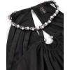 image:imageVFSHOW Womens Cut Out Halter Neck Formal Prom Dress Beaded Ruched Sleeveless A Line Long Maxi Evening Ball Gwon DressesBlack