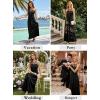 image:imageVFSHOW Womens Cut Out Halter Neck Formal Prom Dress Beaded Ruched Sleeveless A Line Long Maxi Evening Ball Gwon DressesBlack