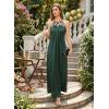 image:imageVFSHOW Womens Cut Out Halter Neck Formal Prom Dress Beaded Ruched Sleeveless A Line Long Maxi Evening Ball Gwon DressesGreen
