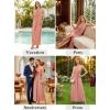 image:imageVFSHOW Womens Cut Out Halter Neck Formal Prom Dress Beaded Ruched Sleeveless A Line Long Maxi Evening Ball Gwon DressesPink