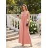image:imageVFSHOW Womens Cut Out Halter Neck Formal Prom Dress Beaded Ruched Sleeveless A Line Long Maxi Evening Ball Gwon DressesPink