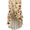 image:imageVFSHOW Womens Formal Cocktail Double Layer Ruffle High Low Dress 2026 V Neck Spaghetti Strap Beach Wedding Guest Prom DressesBeige Jacquard Lace Floral