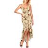 Beige Jacquard Lace Floral