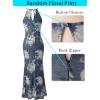 image:imageVFSHOW Womens Sexy Cut Out Halter Semi Formal Wedding Guest Bodycon Long Cocktail Party Mermaid DressBlue Floral Print