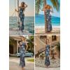 image:imageVFSHOW Womens Sexy Cut Out Halter Semi Formal Wedding Guest Bodycon Long Cocktail Party Mermaid DressBlue Floral Print