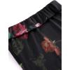 image:imageVFSHOW Womens 2025 Sexy Backless Formal Tube Bodycon Maxi Dress Strapless Side Slit Beach Wedding Guest Long Cocktail DressesBlack and Pink Floral Print