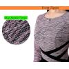 image:imageVFSHOW Womens Work Business Casual 34 Sleeve Slimming Fitted Front Zipper Crisscross Waist Office Party Pencil Sheath DressPink and Black Tweed  Black
