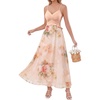 Nude Pink Floral Print