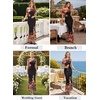 image:imageVFSHOW Womens Off The Shoulder Wedding Guest Maxi Long Dress 2026 Sexy Mesh One Shoulder Formal Cocktail Bodycon DressesBlack and Orange Floral Print